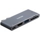 Hub CANYON DS-5, 5in1, Thunderbolt 3, siv