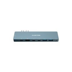 Hub CANYON DS-8, 8in1, Thunderbolt 3, siv