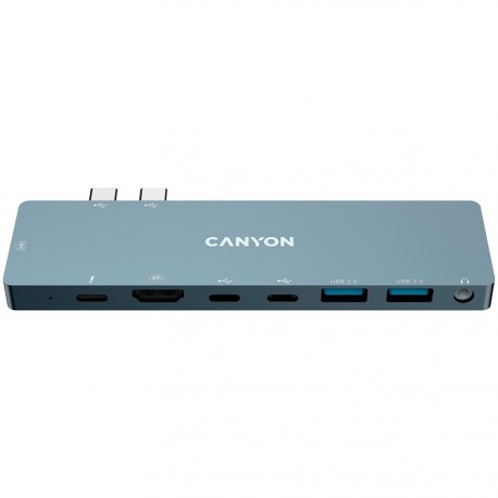 USB Hub CANYON DS-8, Thunderbolt 3, siv