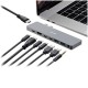 Hub CANYON DS-8, 8in1, Thunderbolt 3, siv