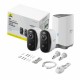 IP kamera Baseus N1 2-Cam Kit, 3.0 MP, z akumulatorjem