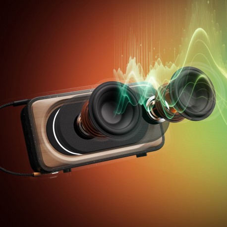 Prenosni zvočnik HOUSE OF MARLEY ROOTS SOLAR, črn