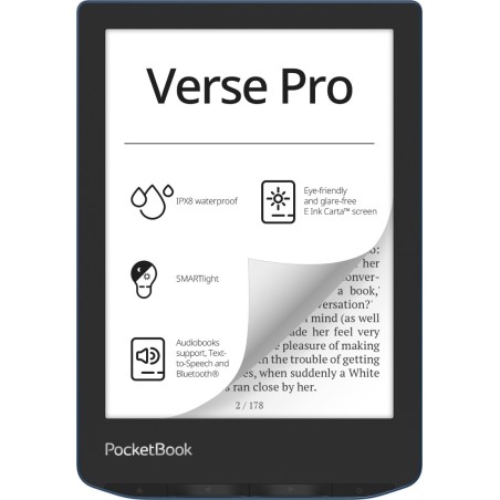 E-bralnik PocketBook Verse PRO, moder