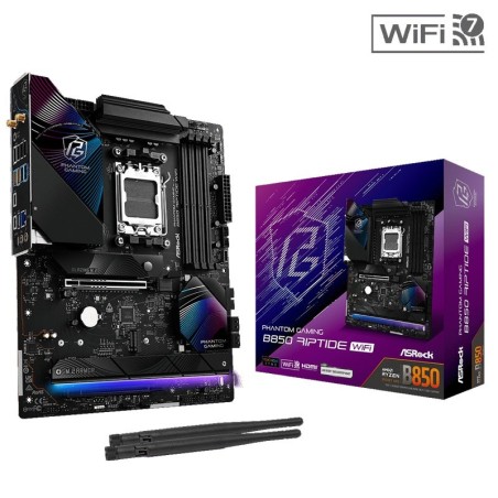 Matična plošča ASROCK Phantom Gaming B850 Riptide WiFi AM5, DDR5, ATX