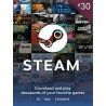 Steam vavčerji v vrednosti 30€