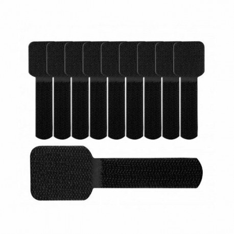 Vezice LTC ježek WALL črne pak/10 samolepljive LTC3110