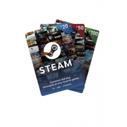 Vavčer za steam v vrednosti (10,20,30,40,50€)