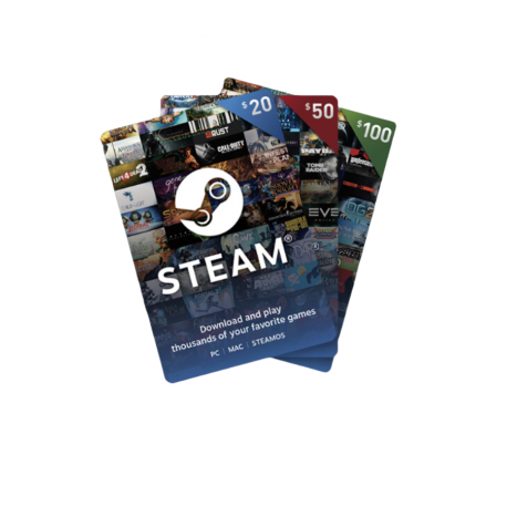 Vavčer za steam v vrednosti (10,20,30,40,50€)