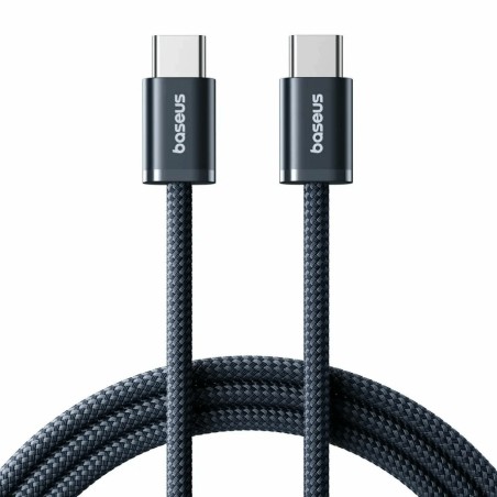 Kabel Baseus 100W 20V 5A USB C-C, 1m, pleten, črn