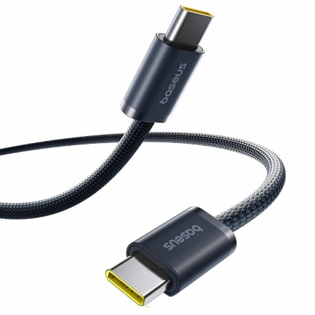 Kabel Baseus 100W 20V 5A USB C-C, 1m, pleten, črn