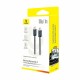 Kabel Baseus 100W 20V 5A USB C-C, 1m, pleten, črn