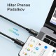 Kabel Baseus 240W USB C-C, 3m, Tungsten Gold pleten, črn, CAWJ040101