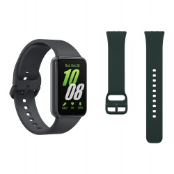 Pametna ura Samsung Galaxy Fit3, siva + pašček temno zelene barve