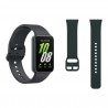 Pametna ura Samsung Galaxy Fit3, siva + pašček temno zelene barve