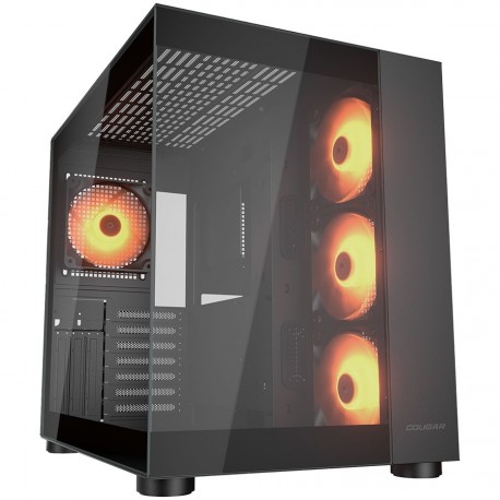 Ohišje COUGAR FV150 RGB, Mid tower, črno