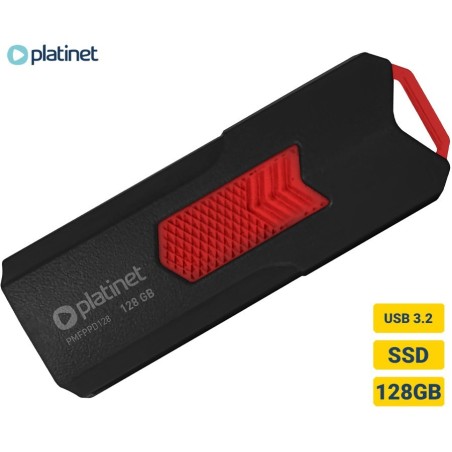 Zunanji SSD disk 128GB USB 3.2 Platinet PMFPPD128+, črn