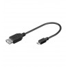 Adapter USB na micro USB OTG Ž/M 0.2m
