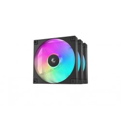 Ventilator za ohišje DeepCool FD12 (3 v 1) ARGB PWM 120mm, 3 Pack, črn