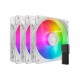 Ventilator Cooler Master SickleFlow Edge ARGB, PWM 120mm, komplet 3, bel