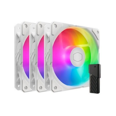 Ventilator Cooler Master SickleFlow Edge ARGB, PWM 120mm, komplet 3, bel