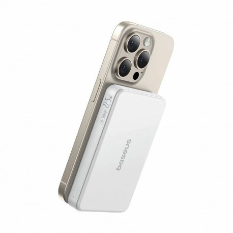 Prenosna baterija Powerbank Baseus Airpow2 Qi2 10.000mAh, magsafe, bela