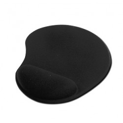 Podloga za miško gel črne barve