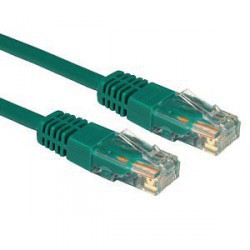 Priključni kabel za mrežo Cat5e UTP 0.5m zelen