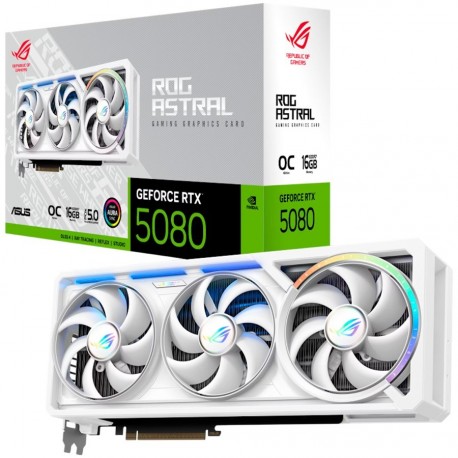 Grafična kartica ASUS ROG Astral GeForce RTX 5080 White OC Edition 16GB
