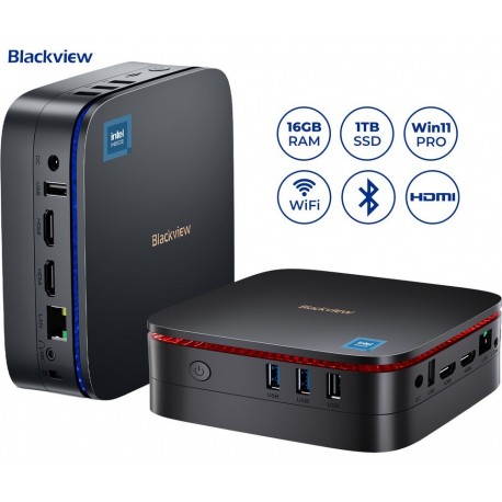 Računalnik Nettop Blackview MP60 Intel N150, 16GB, 1TB, W11P