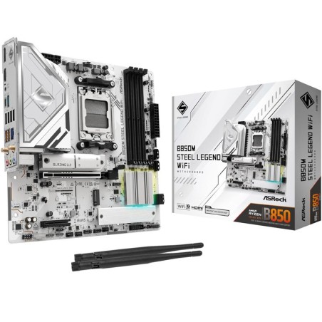 ASRock B850M Steel Legend WiFi, AM5, mATX, DDR5