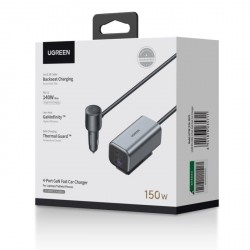 Avtomobilski polnilec Ugreen USB-A/C, 150W, 35571