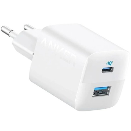 Polnilec Anker 323 USB-A/C, 33W, bel, A2331G21