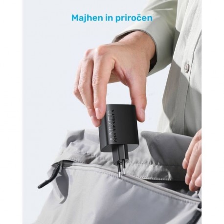 Polnilec Anker 336 USB-A/C, 67W, črn, A2674G11