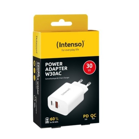 Polnilec Intenso W30AC USB-A/C, 30W, 7803012