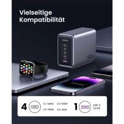 Polnilec Ugreen Nexode 300W GaN II 5-portni USB - box