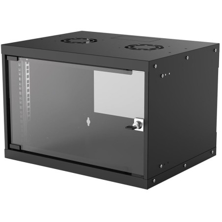 Zidna komunikacijska omara INTELLINET Basic 19, 6U, 540x400, črna