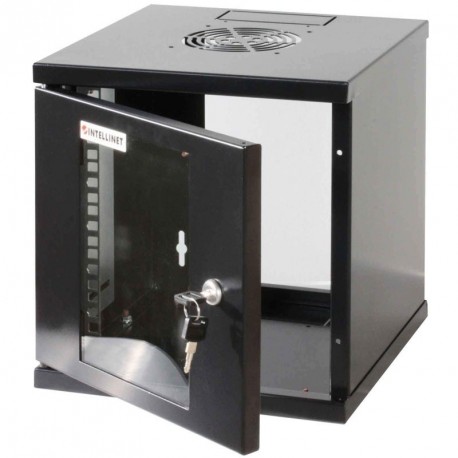 Zidna komunikacijska omara INTELLINET 10, 6U, 300x300, črna