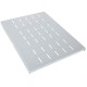 Fiksna polica INTELLINET 19", 1U, 700mm, 50kg, siva