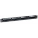 Patch panel INTELLINET 1U, 24-port, UTP Cat5e, črn
