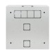 Zidna komunikacijska omara INTELLINET Low-Profile 19", 4U/2U, siva