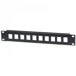 Slepi patch panel INTELLINET 10, 1U, 10-port, črn