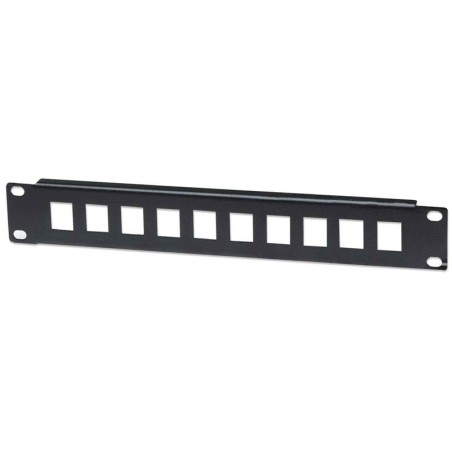 Slepi patch panel INTELLINET 10, 1U, 10-port, črn