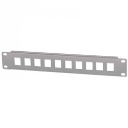 Slepi panel INTELLINET 10, 1U, 10-port, siv