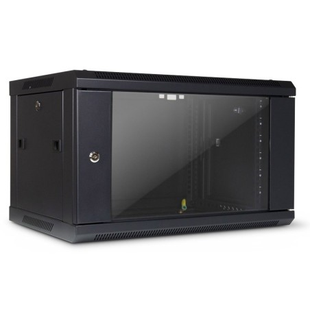 Zidna komunikacijska omara INTER-TECH SMA-6406 19", 6U, 600x450, črna