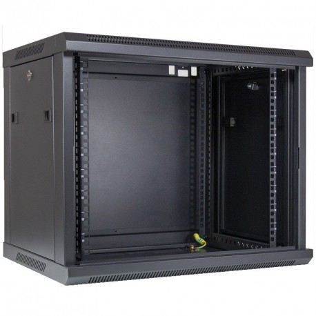 Zidna komunikacijska omara INTER-TECH SMA-6409 19", 9U, 600x450, črna