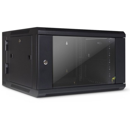 Zidna komunikacijska omara INTER-TECH SMA-6606 19", 6U, 600x600, črna