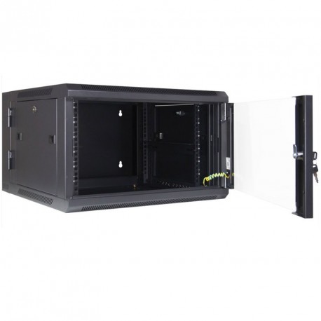 Zidna komunikacijska omara INTER-TECH SMA-6606 19", 6U, 600x600, črna