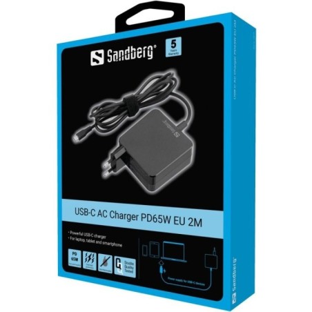 Polnilec Sandberg PD65W, USB-C, 135-79