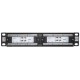 Patch panel INTELLINET 1U, 12-port, UTP Cat6, črn
