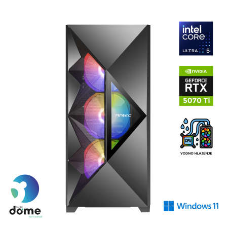 Računalnik ANNI Gamer Extreme Ultra 5 245KF / RTX 5070 Ti / 32 GB / 2 TB / W11H